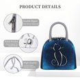thumbnail image 4 of Lsque Cat Sketch Print Lunch Bag, Insulated Lunch Box, Small Leakproof Cooler Food Lunch Containers Reusable High Capacity Lunch Tote Bags, 4 of 6