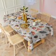 thumbnail image 3 of Brown Mushroom Pinecone Grey Pattern Rectangle Tablecloth 60"x102",Waterproof Polyester Rectangle Table Cloth, Wipeable Spillproof Polyester Tablecloth for Dining, Camping, Indoor and Outdoor, 3 of 6