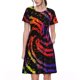 thumbnail image 1 of Disketp A Bright Abstract para Vestido de Manga Corta para Mujeres, Vestidos de Verano para Mujeres, Casual y Holgado para la Playa, 1 of 6