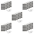 thumbnail image 3 of Minnieouse 60 Pairs Nose Pads Anti-Skid D-shaped Children Increase Flexible Adults Nosepad Height EVA Eyeglasses Accessories Patches Type2, 3 of 3