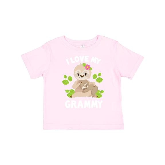 Inktastic Cute Sloth I Love My Grammy with Green Leaves Boys or Girls Toddler T-Shirt