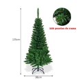 thumbnail image 2 of Costway 135 cm Árbol de Navidad Artificial Abeto de Bisagra Iluminado con 226 Ramas con 150 Luces Led Coloreadas Base Plegable de Metal, 2 of 7