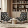 thumbnail image 4 of HELLHERO Christmas Calf Breathable Armless Accent Chair Cover with Stain Protection, Elastic Armless Accent Chair Protector, 4 of 8