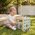 thumbnail image 6 of Moover Wooden Mini Activity Cube For Toddlers 12m+, 7.89 inches tall, 6 of 6