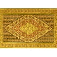 thumbnail image 1 of Ahgly Company Machine Washable Indoor Rectangle Medallion Yellow Traditional Area Rugs, 5' x 8', 1 of 4