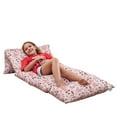 thumbnail image 2 of Loungie Floor Pillow Bed Cover Microfiber 88"x26", Princess Pink, 2 of 9