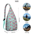 thumbnail image 2 of Cake & Donut Sling Backpack – Delicious Dessert Design Shoulder Bag, Fashionable Water-Resistant Daypack, 2 of 4