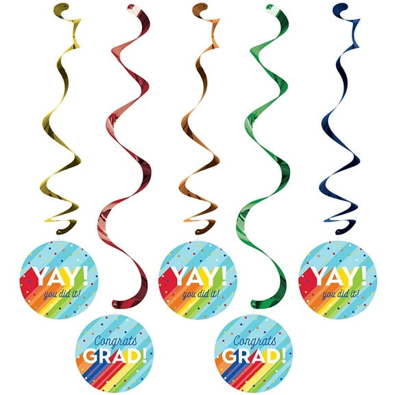 Rainbow Grad Dizzy Danglers, 5 ct