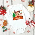 thumbnail image 5 of Body de bebé de ciervo personalizado con nombre, traje de fiesta de Navidad para recién nacido, mono para niño pequeño, ropa de manga larga para bebé, 5 of 5