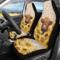 thumbnail image 2 of POLERO Cow Sunflower Car Seat Covers for Men, 2 Pack Vehicle Seat Protector Car Covers Easy Install Waterproof Front Seat Cover, 2 of 9