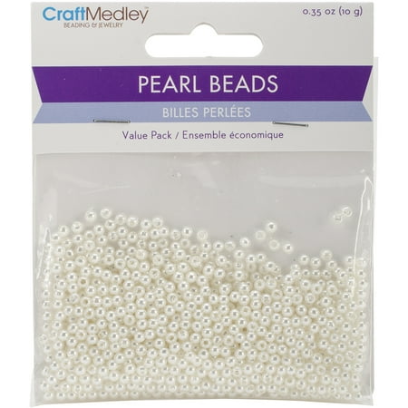 - Pearl Beads Value Pack-3mm Ivory 850/Pkg
