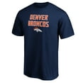 thumbnail image 2 of Men's Navy Denver Broncos Game Day Stack T-Shirt, 2 of 3