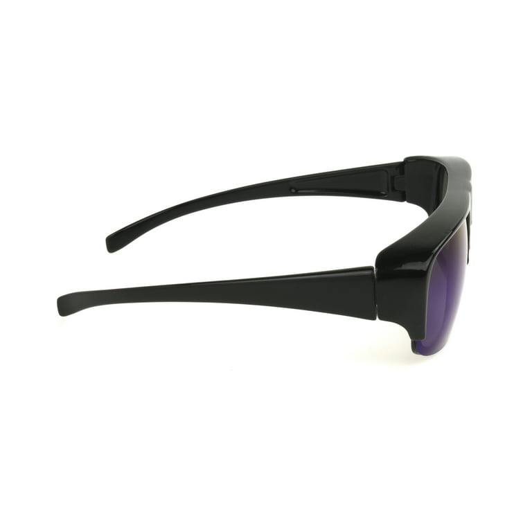 Solar Shield Dioptics Unisex Aviator Sport Sunglasses Black