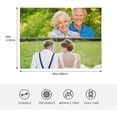 thumbnail image 4 of Personalised Photo Blanket Throw,Customized Blankets with Photo Text Collage, Custom Flannel Blankets for Child and Adults Mother's Day Birthday Wedding Gift Fits Couch Sofa Bedroom 125x100cm, 4 of 6