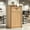 Oak-colored, variant on JassmiPkwy Restaurant Trash Can Cabinet - Commercial Trash Can 40 Gallon, Garbage Receptacle Indoor with Tray Holder for Restaurants-Black