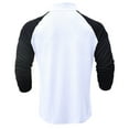 thumbnail image 5 of IROINNID Long Sleeve Cotton Shirt Cozy Color Blocking Top Shirt Slim Stand Collar Sports Bottoming T-shirt Top Blouse On Sale,White, 5 of 8