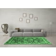thumbnail image 3 of Ahgly Company Indoor Round Oriental Emerald Green Industrial Area Rugs, 3' Round, 3 of 4