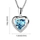 thumbnail image 3 of Fiudx Collar de Corazon, Elegante Cadete En Cristal, Romántico En San Valentín, Elegante Regallo En El Día de La Madre, Accesorio de Moda En El Día a Día, Colección En Joyas para Mujer, Incluye Caden, 3 of 3