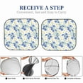 thumbnail image 7 of Uemuo Daisies Flowers Printed 2 PCS Car Windshield Sun Shade, Auto Sun Heat and UV Rays Blocker, Foldable Automotive Front Window Sunshade Protector, 7 of 7