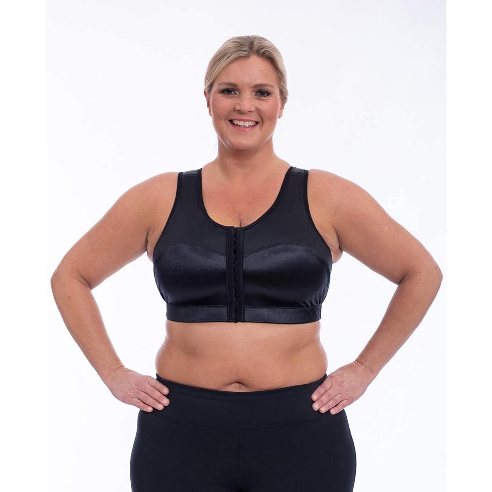 ENELL Black Full Figure High Impact Plus Size Sports Bra Bundle