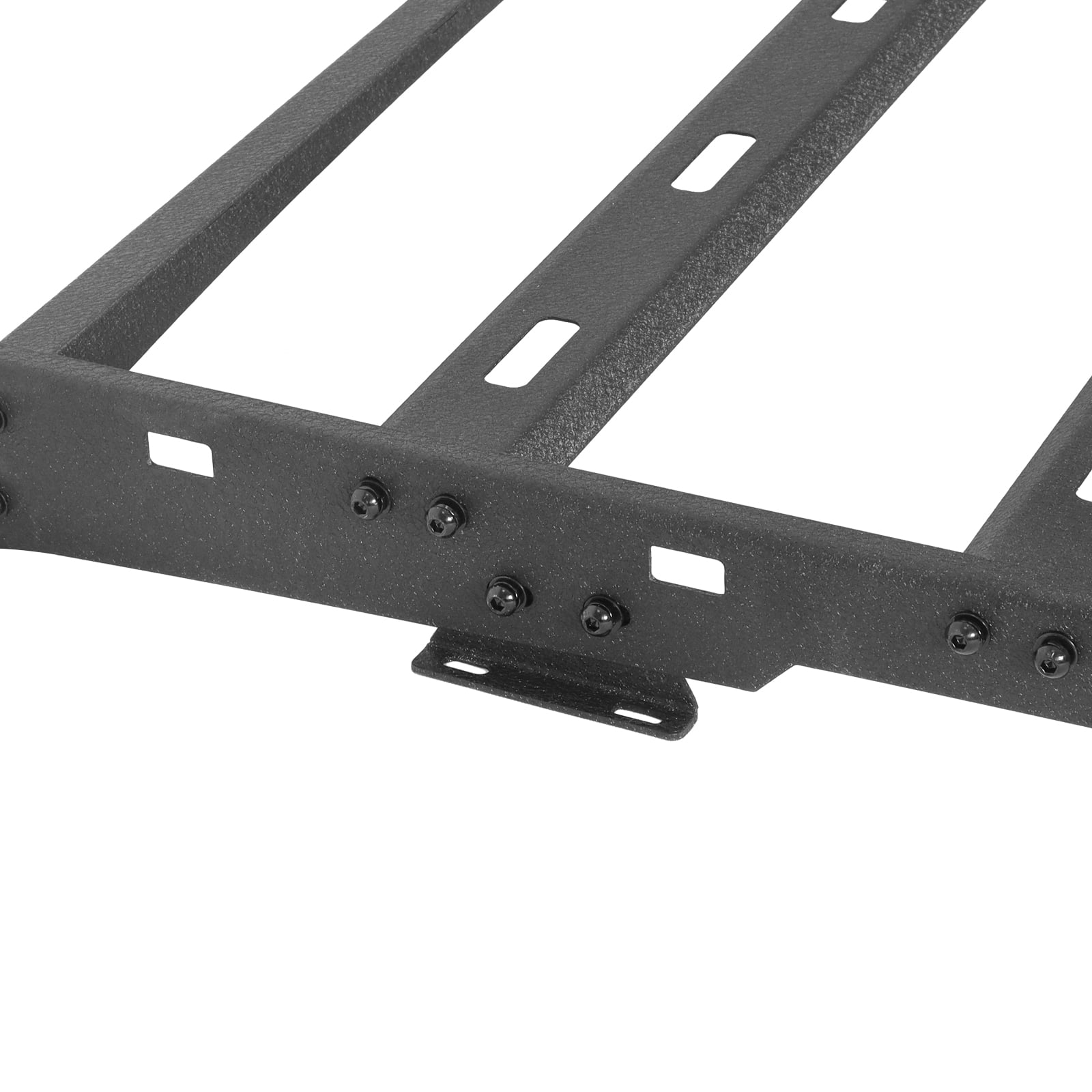 TOKMOWIN Auto Platform Style Roof Rack Compatible with 2005-2023 Toyota Tacoma Double Cab w/ 130W LED Light Bar| for Models with Hard Top | Cargo Storage Carrier for Outdoor Gear