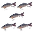 thumbnail image 2 of 5 piezas Señora de pesca Swimbaits Realista Crankbaits de hundimiento Cebos duros para los regalos de salmón de walleye para hombres, 2 of 8