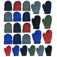 thumbnail image 2 of SOCKS'NBULK Wholesale Kids Beanie and Glove Kit Sets, Homeless Donation Children Shelters (Beanie Mitten Set, 24), 2 of 8