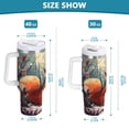 thumbnail image 3 of 40 oz Tumbler With Handle Stainless Steel Insulated Tumbler With Lid for Car Cup Holder Cute Little Squirrel, 3 of 9
