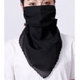 thumbnail image 4 of pitrice Women Summer Chiffon Bandana Cycling Face Neck Protection Sunscreen Printed Breathable Scarf, 4 of 8