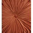 thumbnail image 3 of Saro Lifestyle 6005.RU14R 14 in. Round Velvet Pintucked Throw Poly Filled Pillow, Rust, 3 of 6