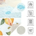 thumbnail image 3 of Yayeee Bath Rug for Bathroom Floor Non Slip Rectangle Fluffy Soft Absorbent Mat, 16"x24", White Watercolor Oranges, 3 of 7