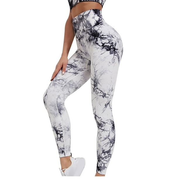 Besolor Tie Dye Seamless High Waisted Workout Leggings for Women Butt  Lifting Yoga Gym Pants Athletic Tights Black 