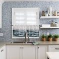 thumbnail image 6 of Kitchen Curtains and Valances Set, Rod Pocket Window Valance 18 Inch Window Curtain Panels for Living Room Bedroom Laundry, 27.5x36in, 3 Pieces, 6 of 7