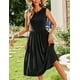 thumbnail image 4 of Vestido midi Zeagoo, casual, sin mangas, para mujer, 4 of 8