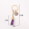 thumbnail image 2 of 26 Letters A-Z Decorative Alphabet Initial Charm Keychain for Women Girls Men Teenager Gift, 2 of 2