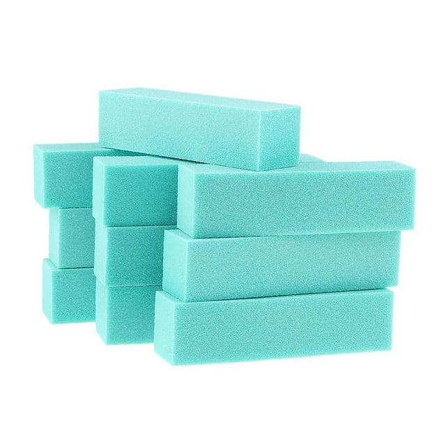 10 Uds azul/naranja/amarillo/púrpura/verde/naranja rojo pulidor de uñas pulido lijado Colcomx Nail Art Buffer