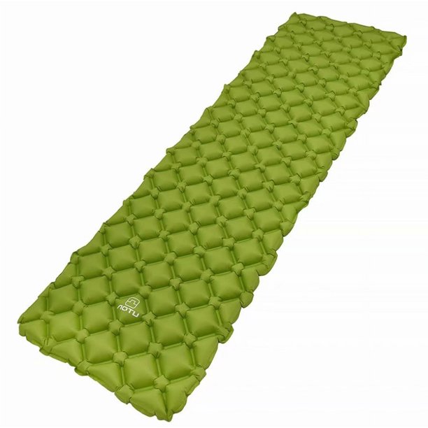 Colchoneta Inflable Ultraligera para Dormir Cojín Inflable para Exteriores Cojín para Acampar En La Playa Tienda De Montañismo Cojín A Prueba De Humedad Cojín De Aire De TPU Verde