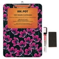 thumbnail image 6 of Inkdotpot Decorative Clipboard Letter Size Clipboard with Low Profile Clip,Retractable Key Hole for Hanging Paperboard for Office School w/ Free Marker & Eraser,Floral-9x12.5 Inch, 6 of 9