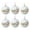 White Gold-Merry Christmas, variant on chaungfeng 6 Pcs Christmas Ball Ornaments, 2.36 Inch with Elk Snowflake Pattern Christmas Foam Plush Ball Ornaments, Hanging Decorations for Trees Fireplace Holiday Party Decor
