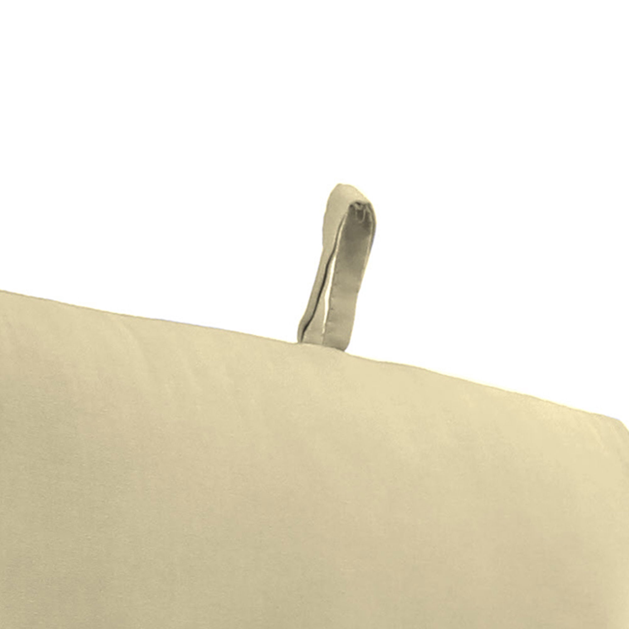 Jordan Manufacturing 44" x 22" Veranda Tan Solid Rectangular Outdoor Chair Cushion with Ties and Hanger Loop (2 Pack)