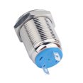thumbnail image 1 of IP65 12mm 36V Carcasa a prueba de de advertencia de personalizada LED azul ~ Pie de soldadura de cabeza pna Macarena Luz piloto de metal de 12 V, 1 of 7
