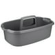 thumbnail image 1 of Cesta de Almacenamiento de PláStico Cajita de Ducha PortáTil Cesta Organizadora de Asas con Asa para BañO, Dormitorio, Cocina Gris Oscuro, 1 of 9