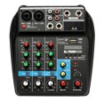 thumbnail image 2 of Mixing TU04 BT Sound Mixing Console Record 5V 2A Phantom Power Monitor AUX Paths Plus Effects 4 Channels Audio Mixer with USB, 2 of 6