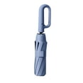 thumbnail image 2 of Paraguas plegable automático con mango novedoso para actividades al aire libre y senderismo. Azul 125cmx82cm, 2 of 9