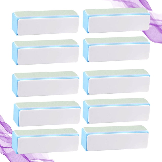 LOLIPPYY 10Pcs Nail Buffer File Set Multi Function Polishing Sponge for Professional and Home Use