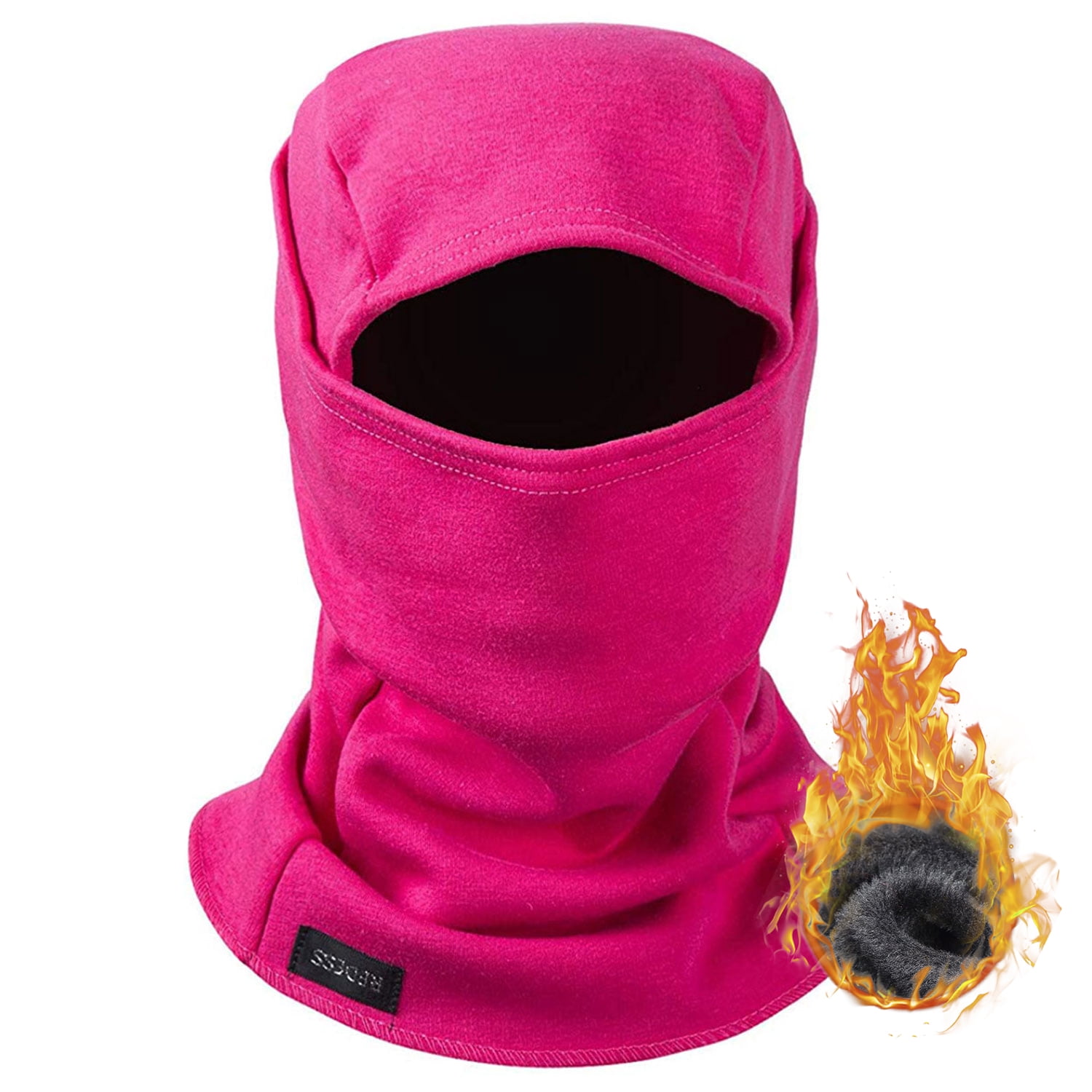 QUIETWEAR Herren Fleece-Gesichtsmaske – Mit Einzel-Augenöffnung, In Adventure Brown/Grey