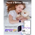 thumbnail image 6 of BIGGERFIVE Smart Watch for Kids, Fitness Tracker Pedometer for Girls Boys Ages 5-14, Heart Rate, 5ATM Waterproof, Sleep Monitor, Alarm Clock, Calorie Step Counter, Puzzle Games, Nylon Band, Lilac, 6 of 6