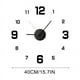 thumbnail image 3 of Kit de pegatinas para reloj de pared grande | Espejo acrílico de 40 cm y esfera de metal | Decoración abstracta para salón, oficina y tienda | Incluye manecillas y mecanismo de cuarzo, 3 of 4