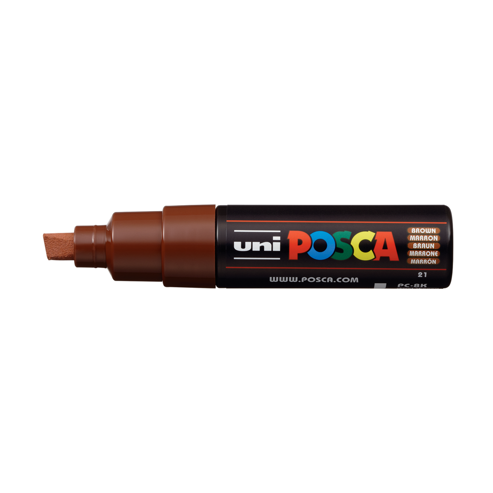 POSCA Acrylic Paint Marker, Broad Chisel, Brown