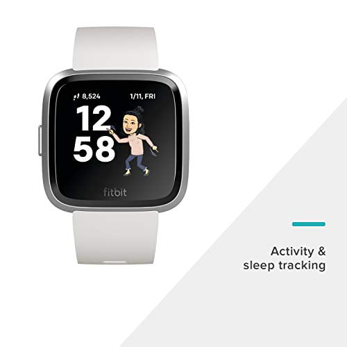 Fitbit Versa Lite Edition Smart Watch, One Size (S and L Bands